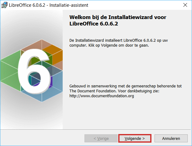 LibeOffice installeren